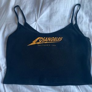 Brandy Melville los angeles crop tank top rare